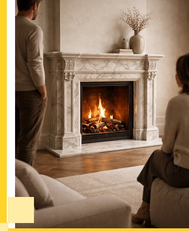 Мраморные камины под ключ в Лесозаводске от 258450 р. | ЭриданЛсз