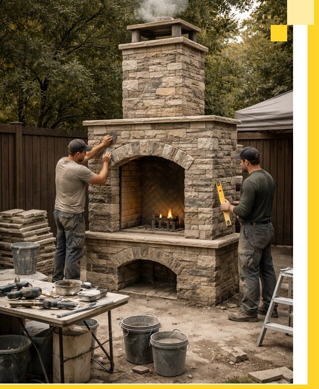 Проектирование и установка уличных каминов в Лесозаводске