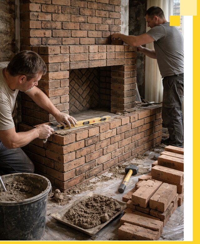 Изготовление и установка кирпичных каминов в Лесозаводске