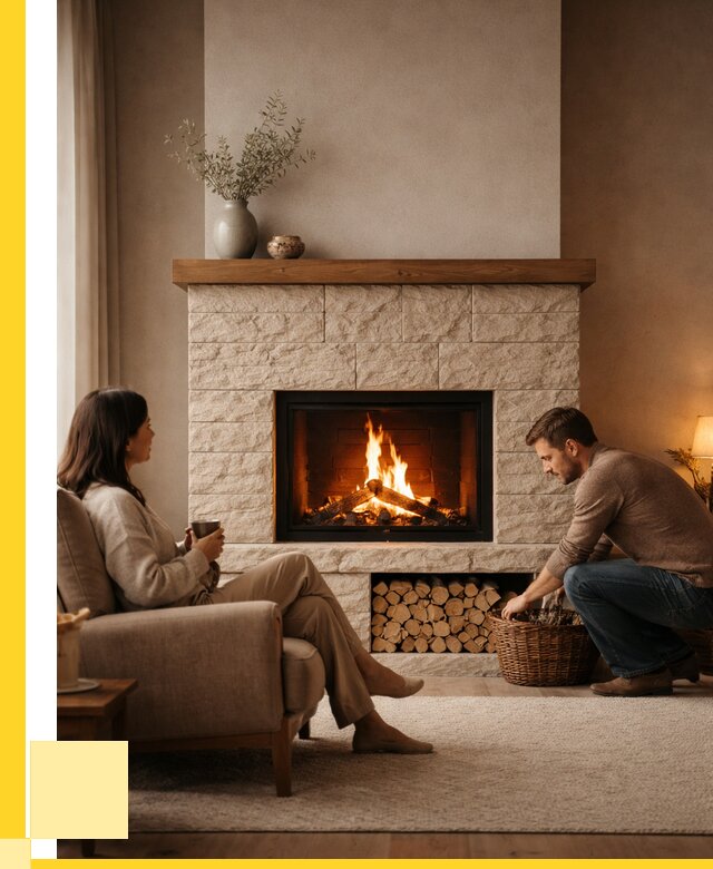 Камины для дома в Лесозаводске под ключ от 155070 р. | ЭриданЛсз