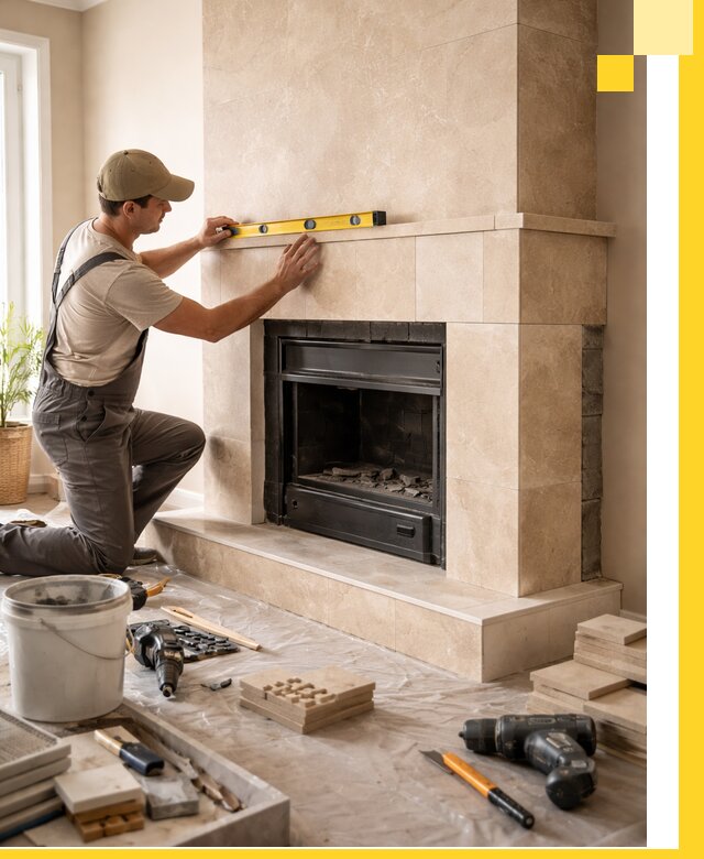 Установка и монтаж каминов в частном доме под ключ в Лесозаводске