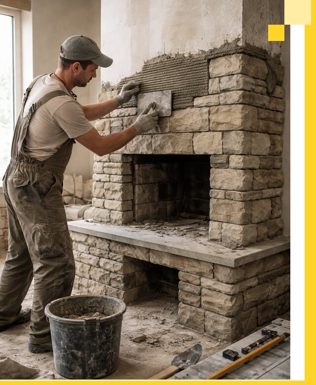 Строительство каминов под ключ в Лесозаводске от проектирования до монтажа