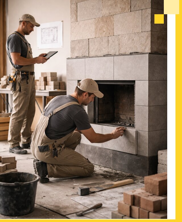 Индивидуальные проекты каминов и каминных систем в Лесозаводске