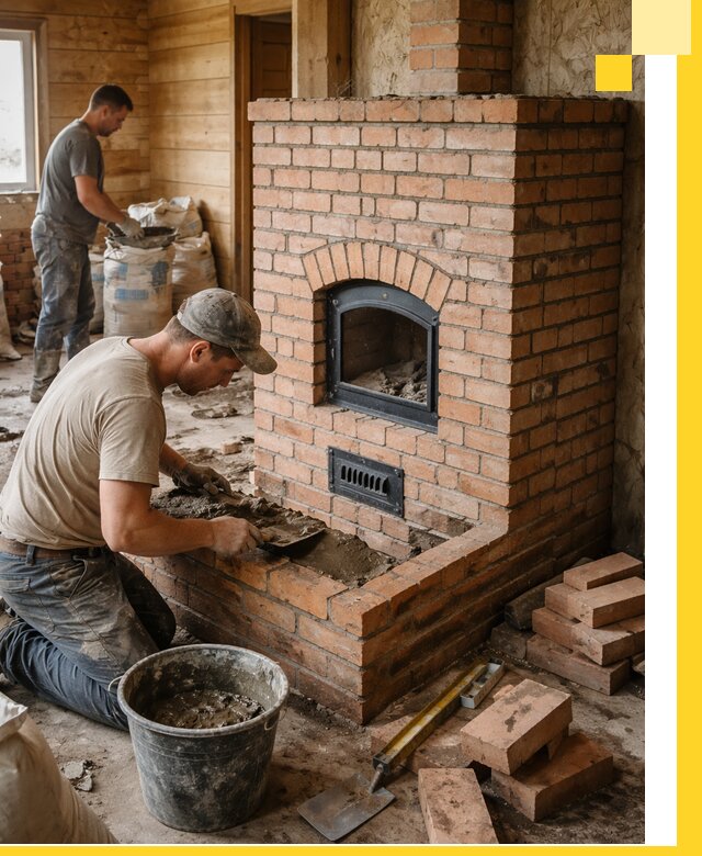 Профессиональное строительство печей в Лесозаводске под ключ