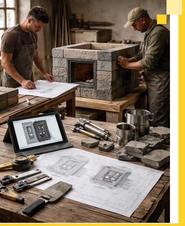 Разработка проектов печей с согласованием и монтажом в Лесозаводске