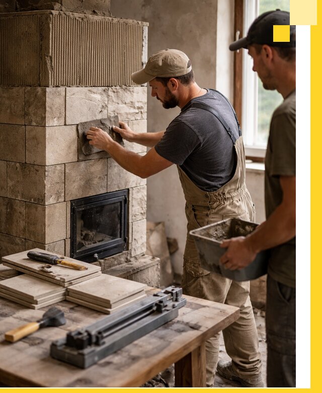 Профессиональная облицовка печей в Лесозаводске: керамика и камень