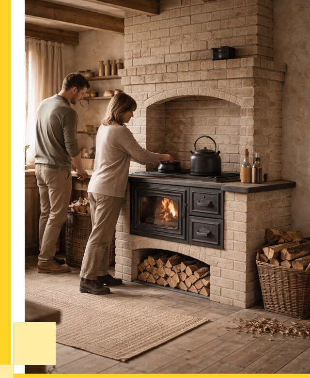 Печи с плитой в Лесозаводске от 46521 р. | ЭриданЛсз — кирпичная печь