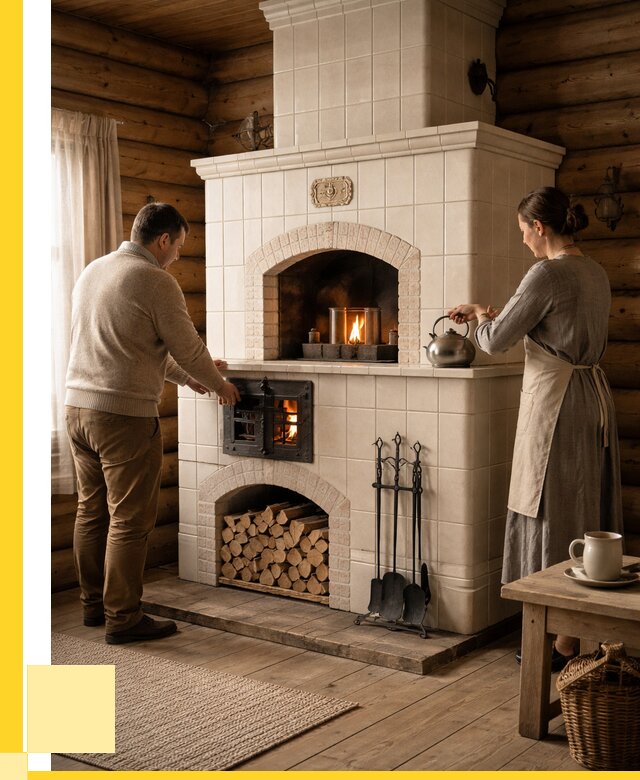 Русские печи в Лесозаводске: установка от 155070 р. ЭриданЛсз