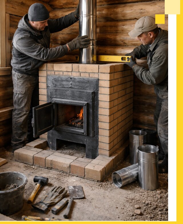 Проектирование, изготовление и установка банных печей в Лесозаводске