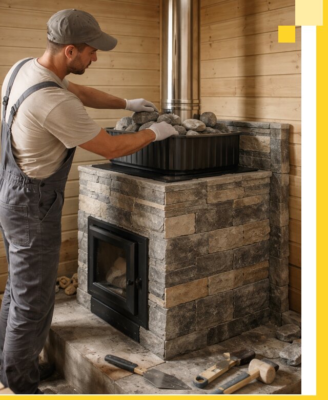 Печи для парной в Лесозаводске, производство, монтаж и обслуживание