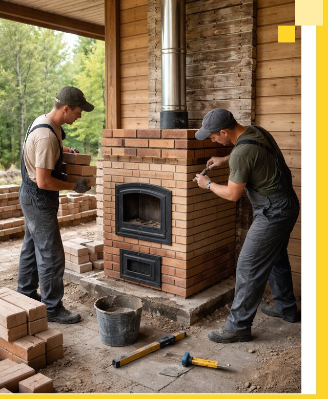 Производство и установка дачных печей под ключ в Лесозаводске