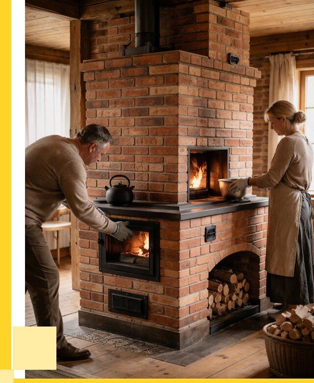 Печи для загородного дома под ключ в Лесозаводске от 82704 р. | ЭриданЛсз