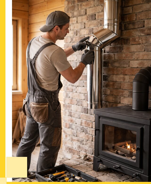 Монтаж дымоходов для печей в Лесозаводске от 7754 р. | ЭриданЛсз