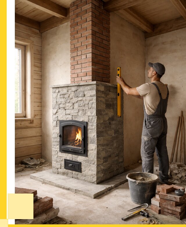 Печи и дымоходы под ключ в Лесозаводске от 46521 р., ЭриданЛсз