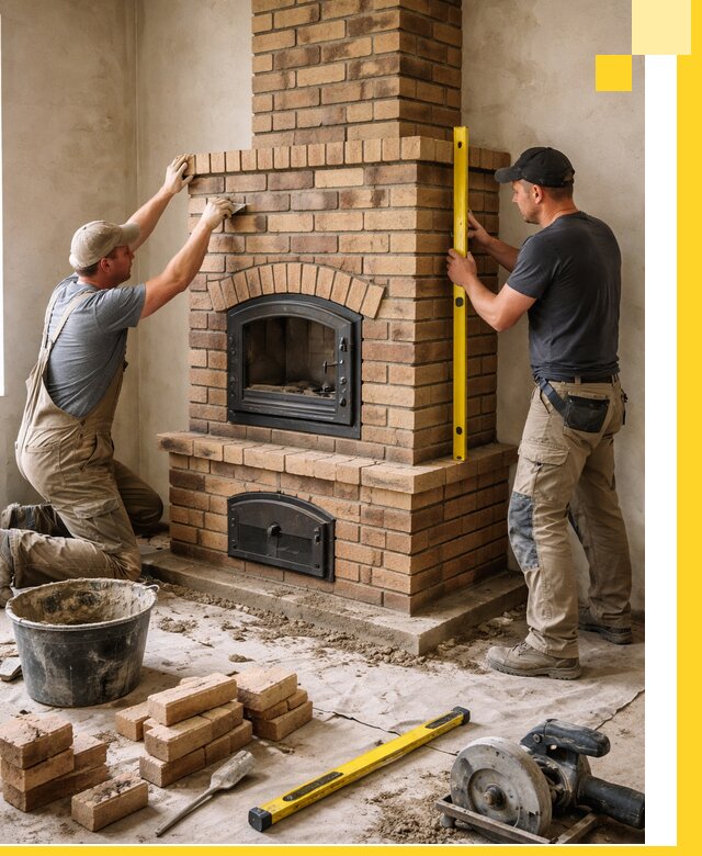 Продажа и установка печей и каминов для дома под ключ в Лесозаводске