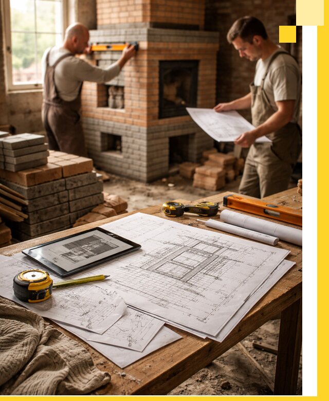 Проекты печей и каминов с индивидуальным дизайном в Лесозаводске