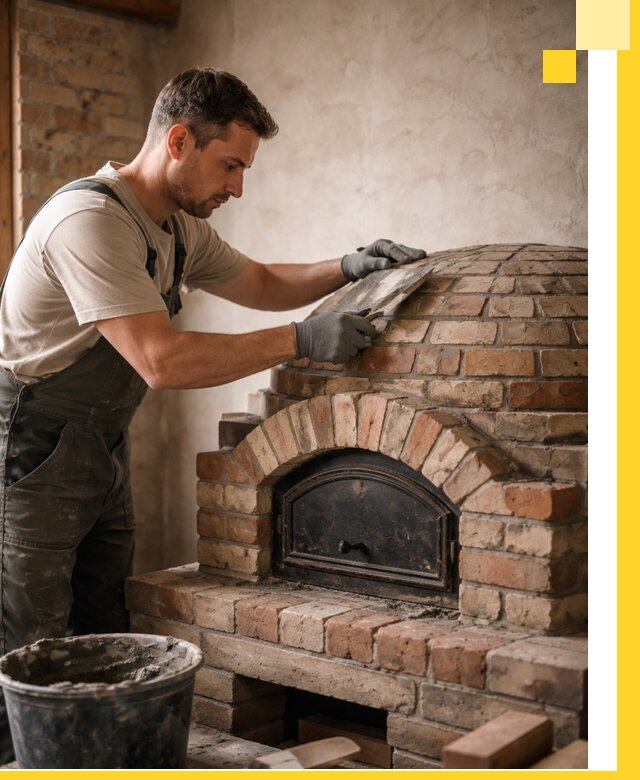 Изготовление и монтаж помпейских печей на заказ в Лесозаводске