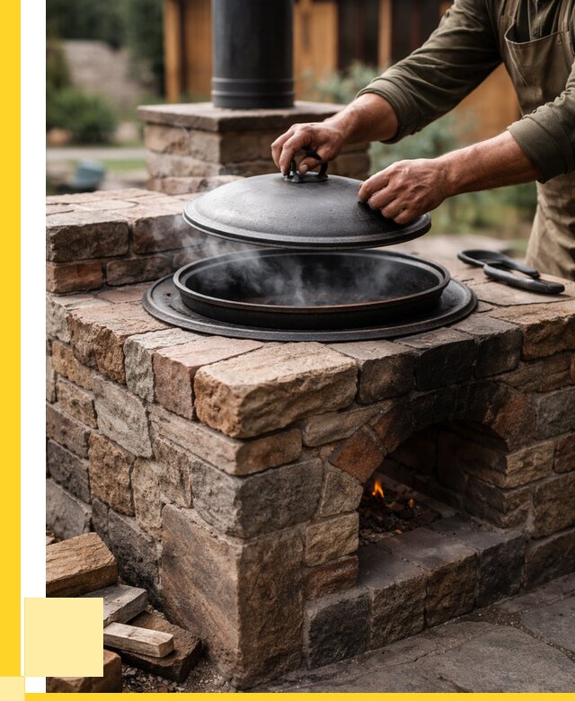 Печи для казана в Лесозаводске по цене от 18608 р. | ЭриданЛсз