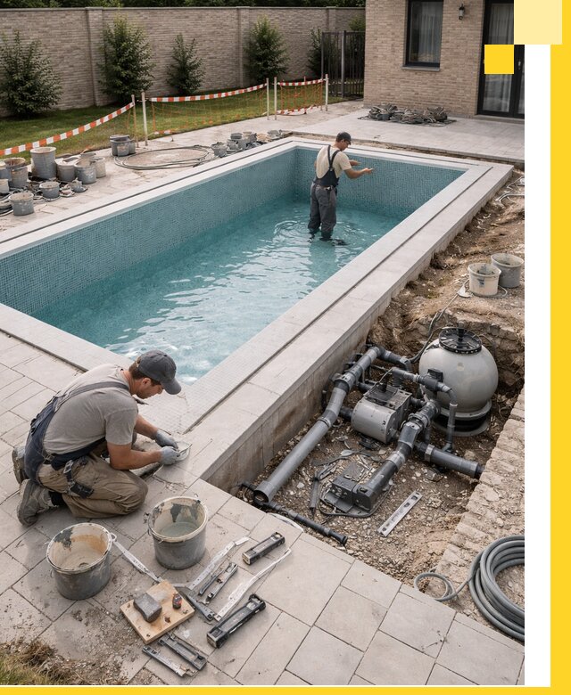 Строительство бассейнов под ключ в Лесозаводске: проекты и монтаж