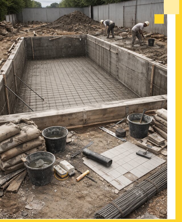 Строительство бассейнов под ключ в Лесозаводске, дизайн и монтаж