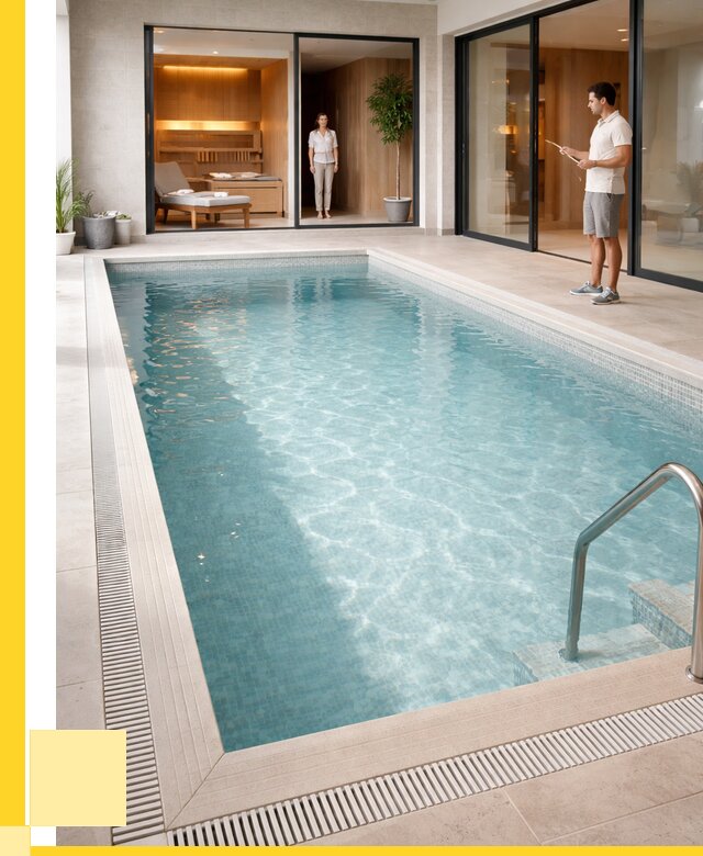 Отделка бассейна пленкой ПВХ в Лесозаводске от 3618 р. - ЭриданЛсз