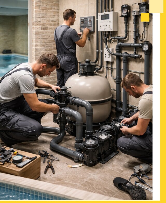 Комплексное оборудование для бассейнов под ключ в Лесозаводске