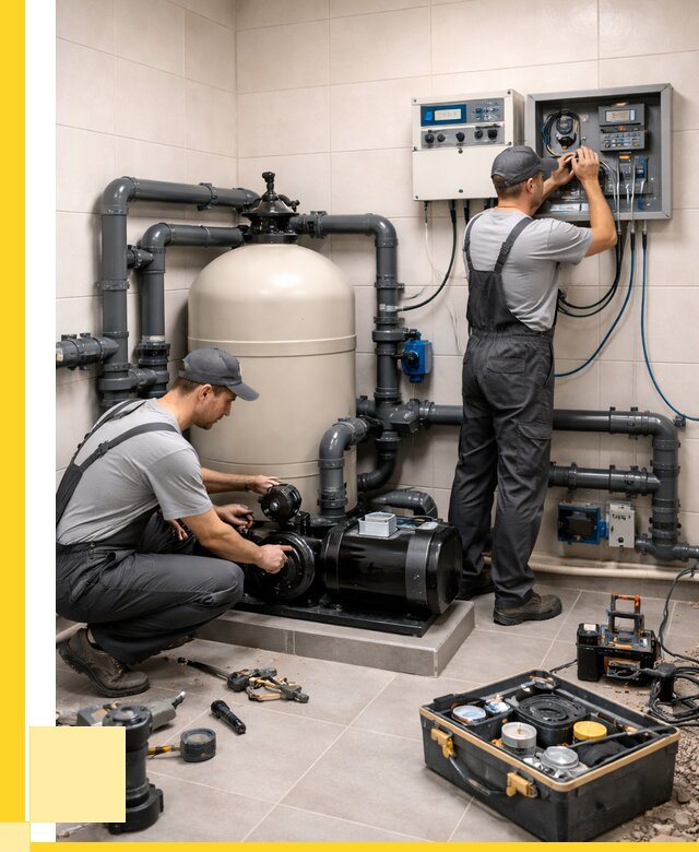 Монтаж оборудования для бассейнов в Лесозаводске от 41352 р. | ЭриданЛсз