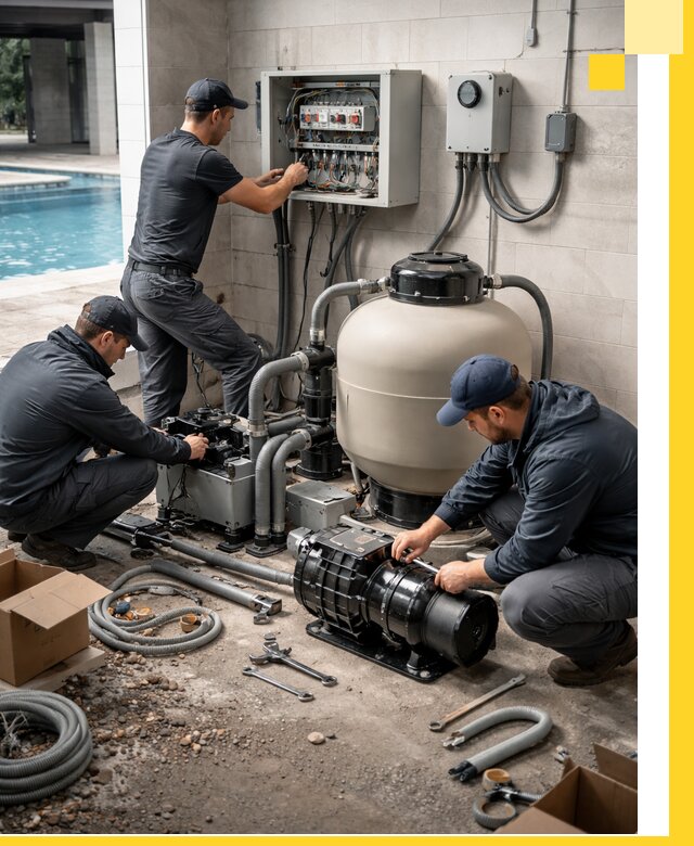 Профессиональный монтаж оборудования для бассейнов в Лесозаводске