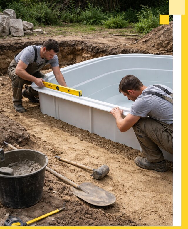 Производство и установка пластиковых бассейнов в Лесозаводске под ключ