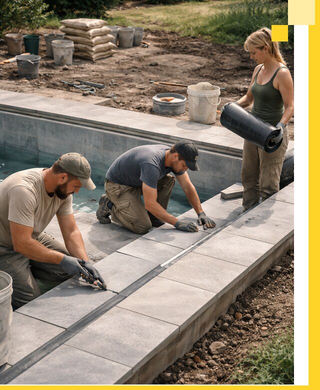 Строительство и монтаж уличных бассейнов под ключ в Лесозаводске