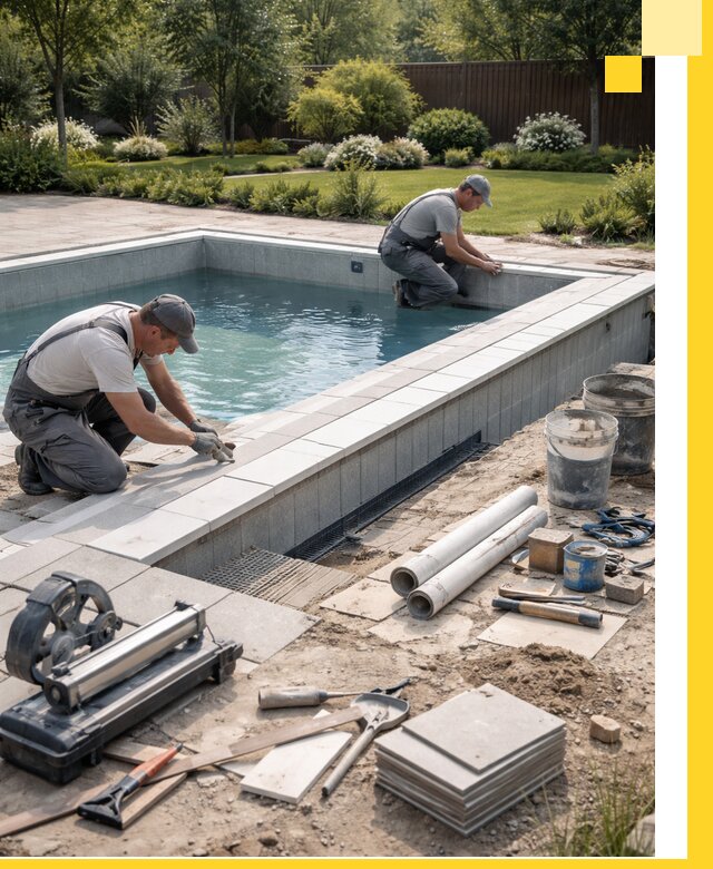 Строительство открытых бассейнов под ключ в Лесозаводске профессионально