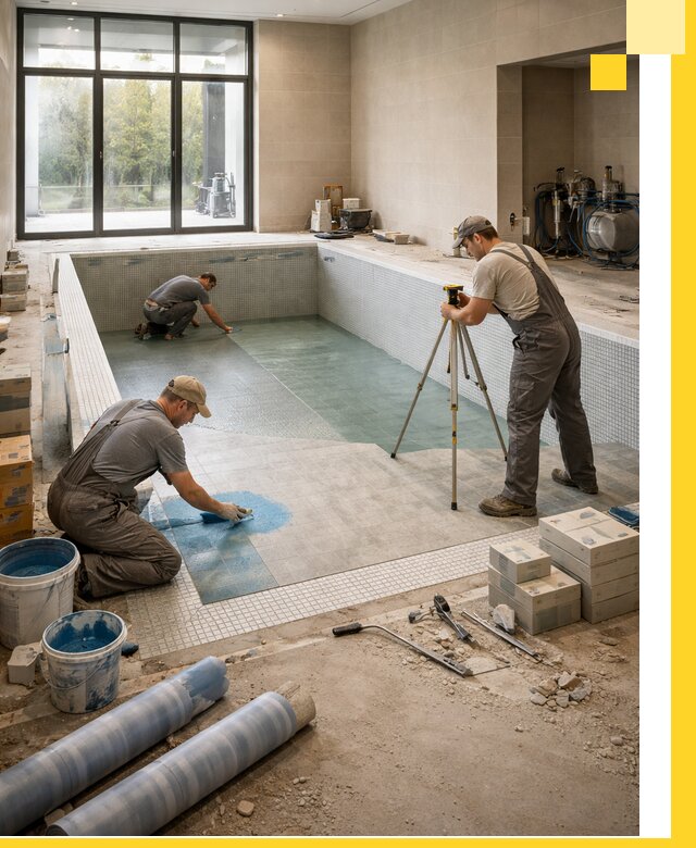 Проект и строительство закрытых бассейнов в Лесозаводске под ключ