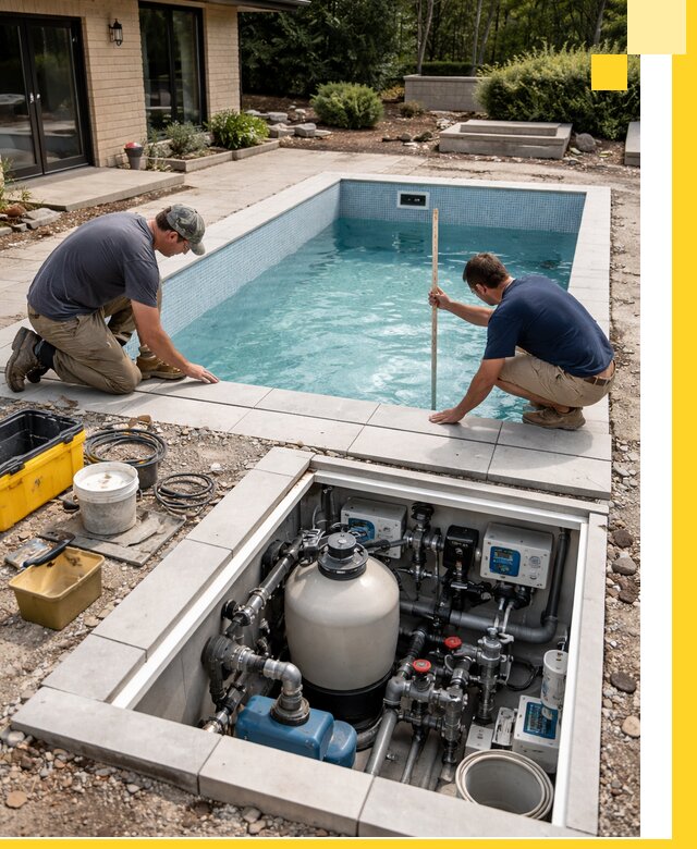 Строительство качественных домашних бассейнов под ключ в Лесозаводске