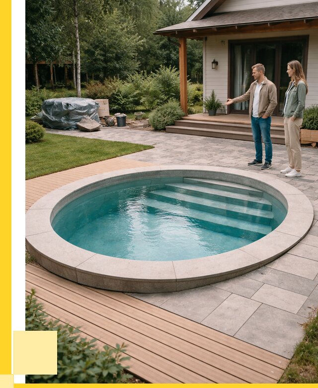 Бассейн на даче под ключ в Лесозаводске от 206760 р., ЭриданЛсз