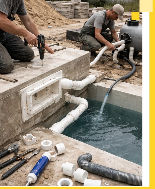 Строительство скиммерных бассейнов под ключ в Лесозаводске