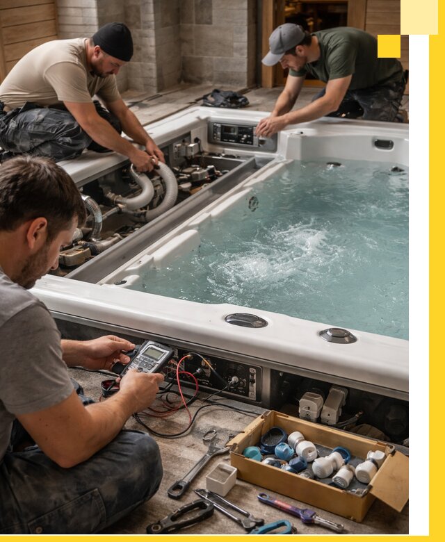 Гидромассажные бассейны под ключ в Лесозаводске, дизайн и монтаж