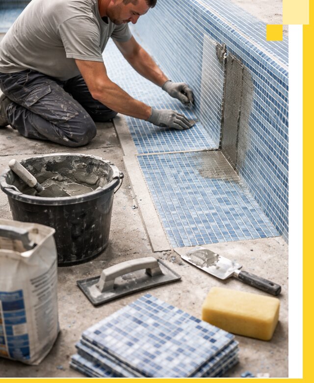 Укладка и ремонт мозаики для бассейнов под ключ в Лесозаводске