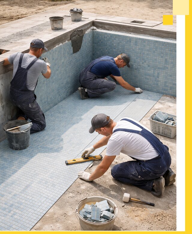 Укладка и установка плитки для бассейнов под ключ в Лесозаводске