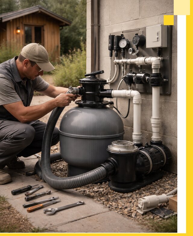 Продажа и монтаж фильтров и насосов для бассейнов в Лесозаводске