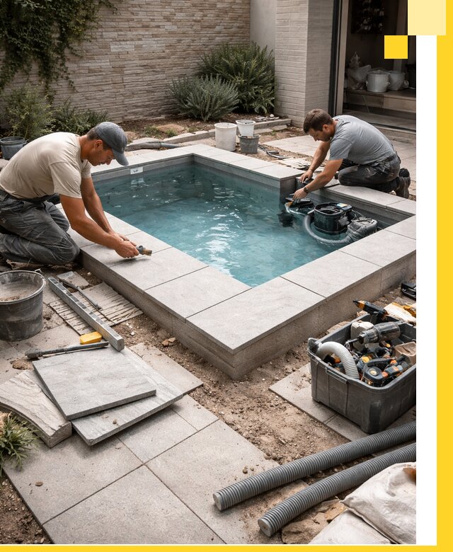 Мини бассейны под ключ в Лесозаводске, дизайн и установка