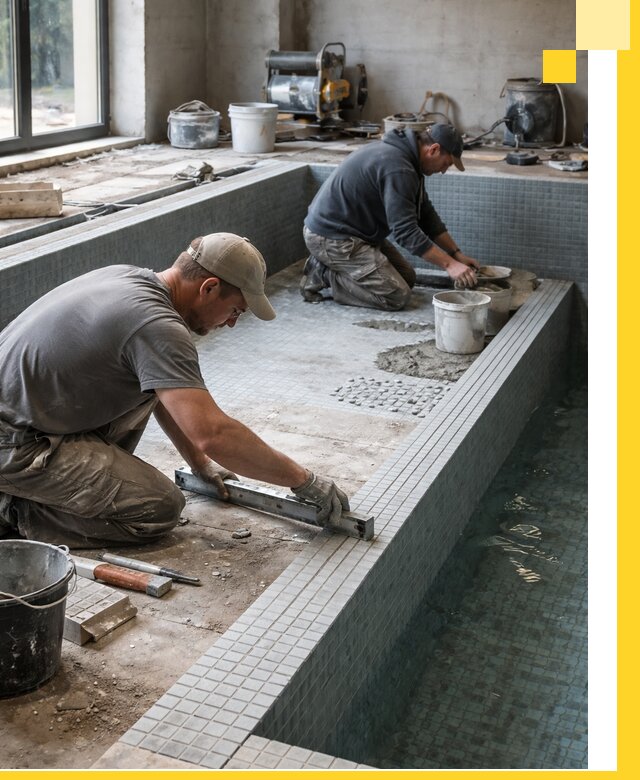 Строительство бассейна в частном доме в Лесозаводске под ключ