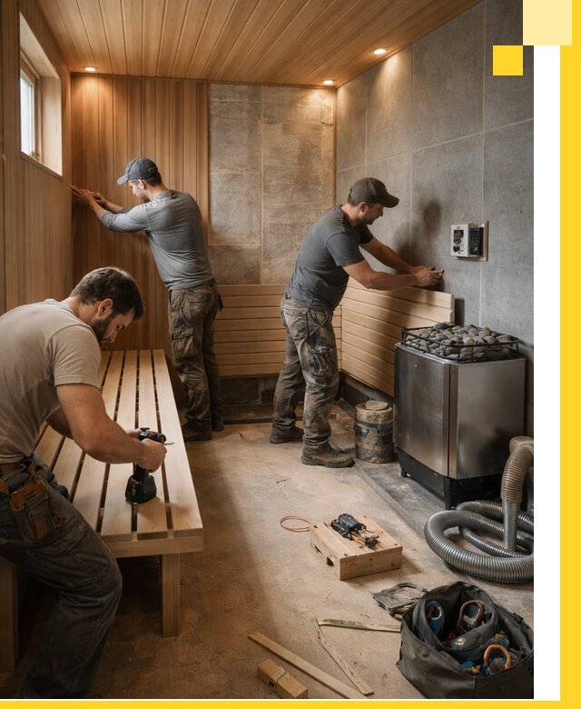 Сауны под ключ в Лесозаводске, проектирование, строительство, отделка