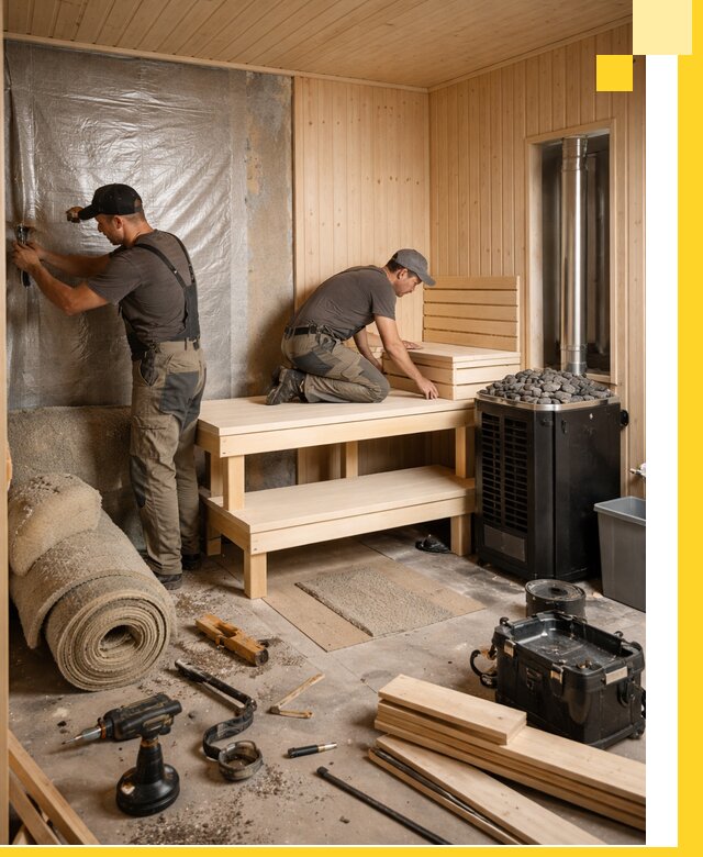 Проекты саун под ключ в Лесозаводске дизайн и строительство