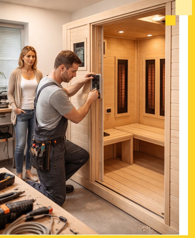 Инфракрасные сауны под ключ в Лесозаводске продажа и установка