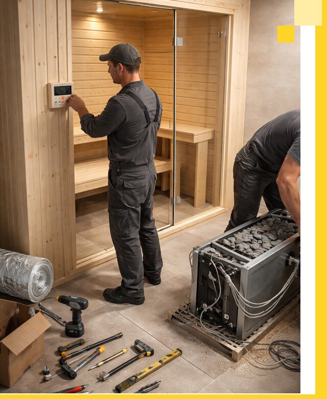 Поставка, установка и монтаж электрических саун в Лесозаводске