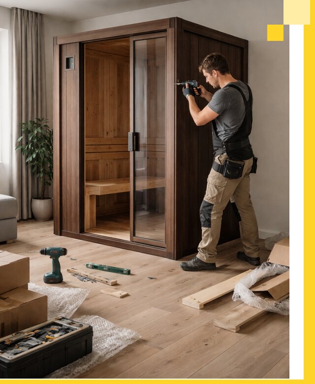 Установка и производство мини саун под ключ в Лесозаводске