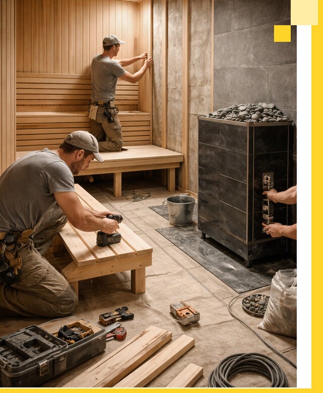 Дизайн и строительство интерьерных саун под ключ в Лесозаводске