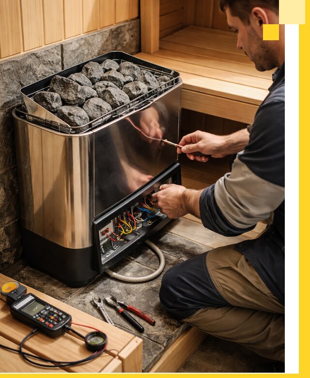 Продажа и установка электрокаменок для саун в Лесозаводске