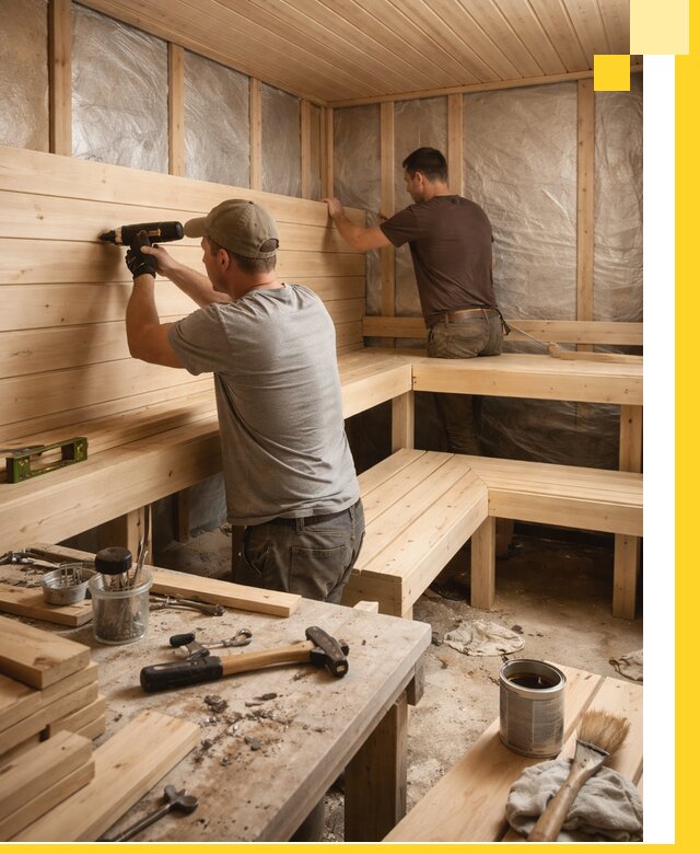 Профессиональная отделка бань и саун под ключ в Лесозаводске