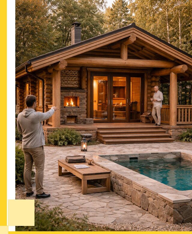 Проекты бань и хамам в Лесозаводске от 25845 р. | ЭриданЛсз